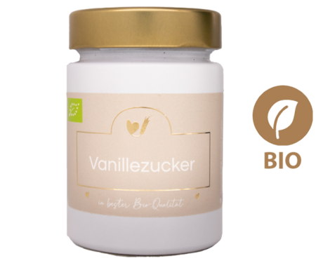 Bio-Vanillezucker im Glas 140g
