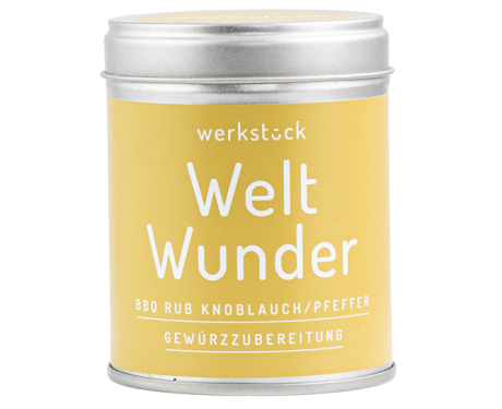 Welt Wunder - BBQ Rub Knoblauch/Pfeffer  100g
