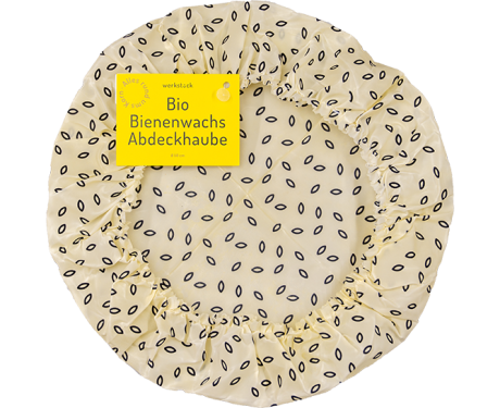 Bio Bienenwachs-Abdeckhaube Weiß Ø 50cm