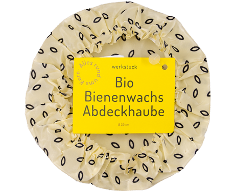 Bio Bienenwachs-Abdeckhaube Weiß Ø 30cm