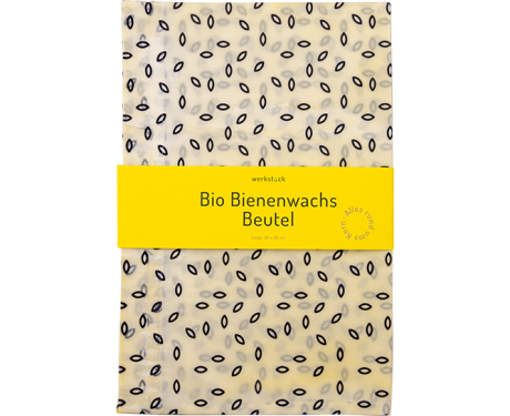 Bio Bienenwachsbeutel Weiß L