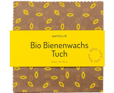 Bio Bienenwachstuch Beige M