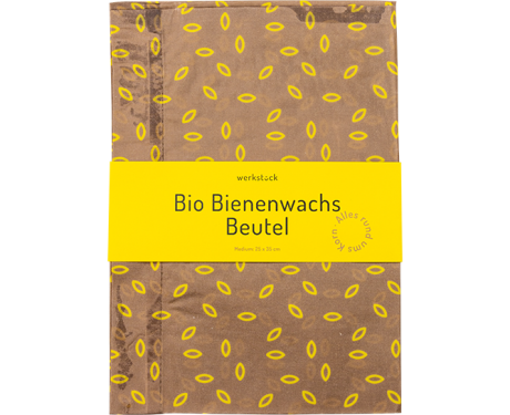 Bio Bienenwachsbeutel Beige M