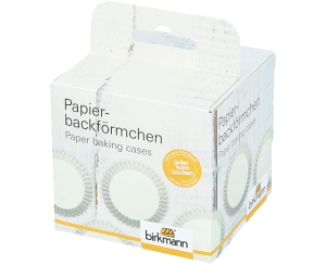 Papierbackförmchen Weiß, 100 Stück