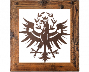 Tiroler Adler im Altholzrahmen groß