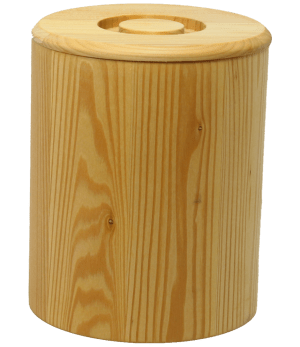 Holzdose aus Linde für 1,5 kg