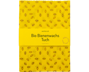 Bio Bienenwachstuch Gelb L