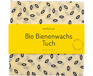 Bio Bienenwachstuch Weiß M