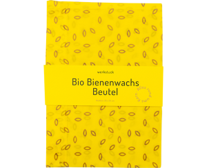 Bio Bienenwachsbeutel Gelb M