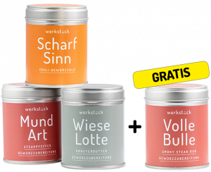 3 Gewürze + 1 gratis