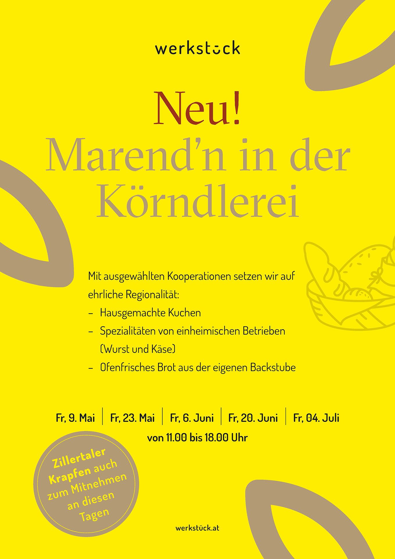 Plakat Marendn in der Körndlerei