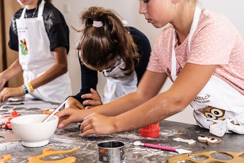 Foto vom Probebacken mit Kindern